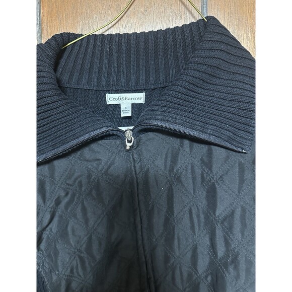 Croft & Barrow Women’s Collared All Weather Mix Light Jacket Front Zipper Size S - Picture 2 of 4